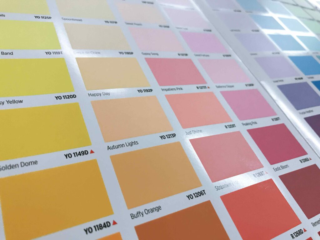 Pantone chart